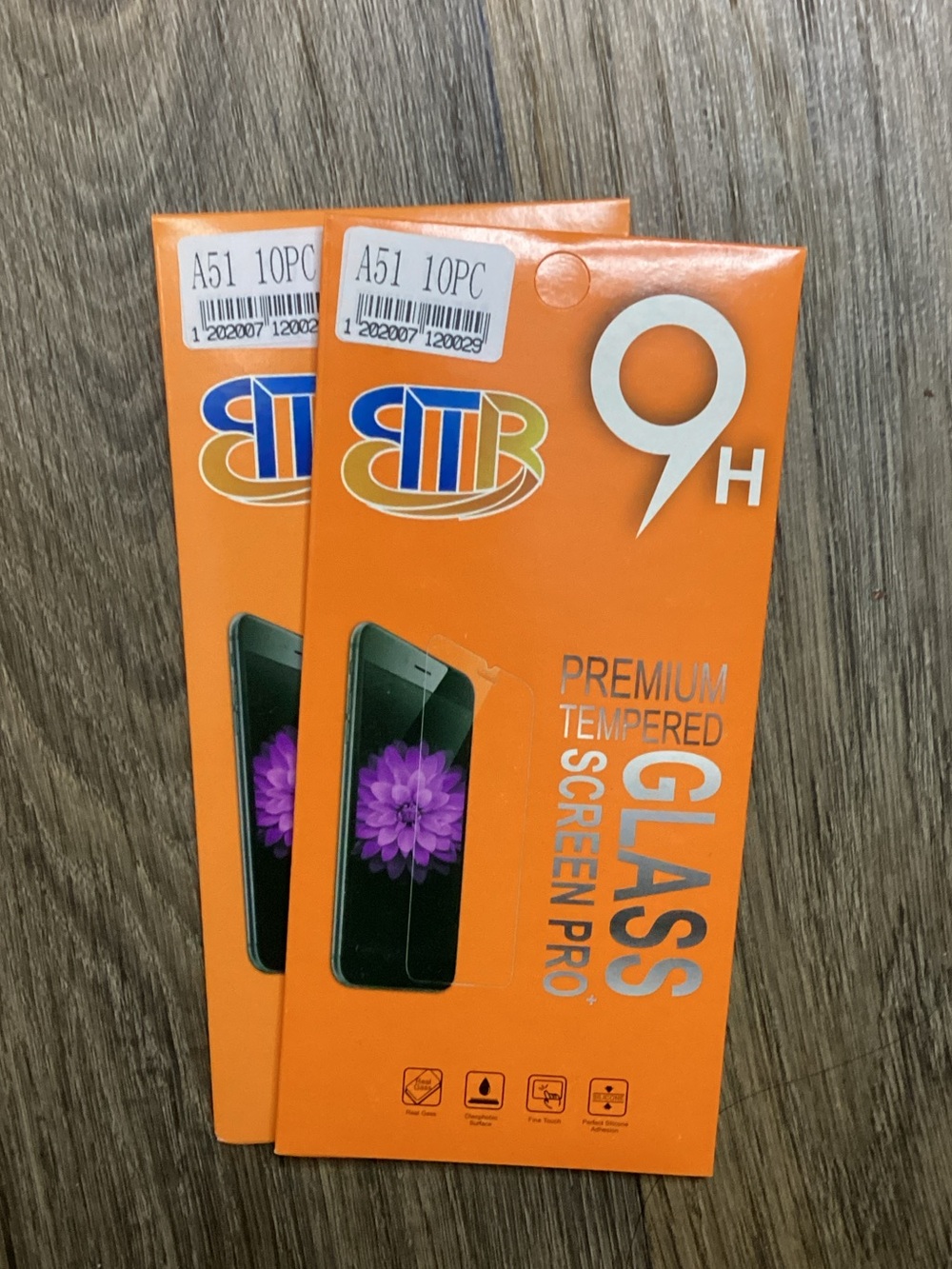A51 Samsung Tempered Glass Screen Protector for Cell Phones - Orange 2Pc